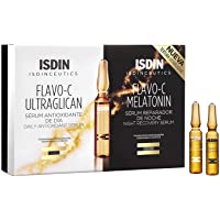 Isdin Isdinceutics Pack Day &amp- Night Flavo-C Ultraglican + Flavo-C Melatonin | Tratamiento Día y Noche Antioxidante…
